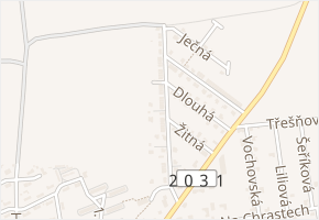 Malá v obci Vejprnice - mapa ulice