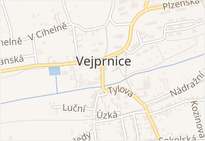 Mírová v obci Vejprnice - mapa ulice