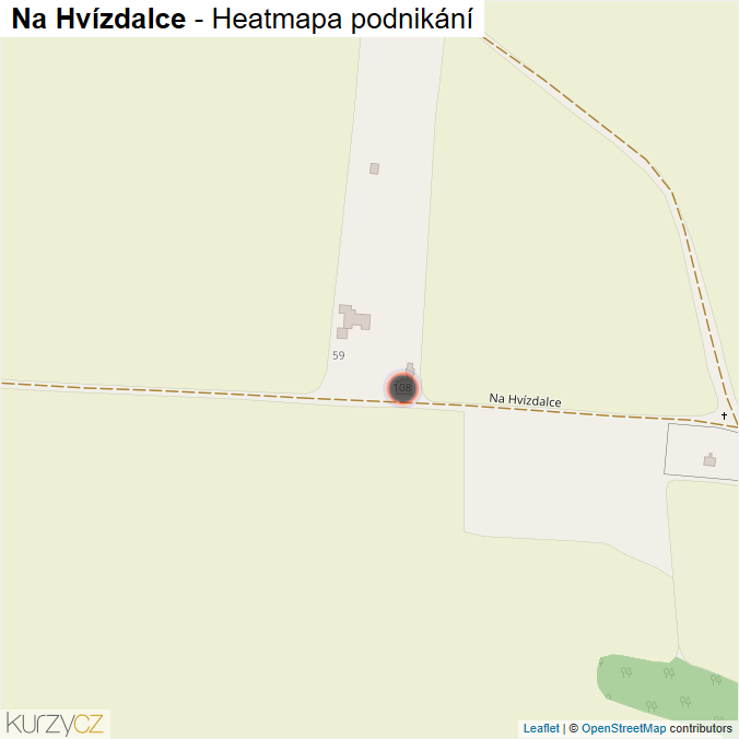Mapa Na Hvízdalce - Firmy v ulici.