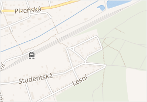 Na Svahu v obci Vejprnice - mapa ulice
