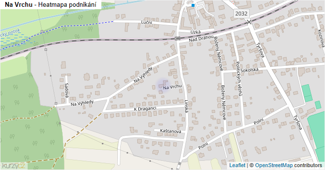 Na Vrchu - mapa podnikání
