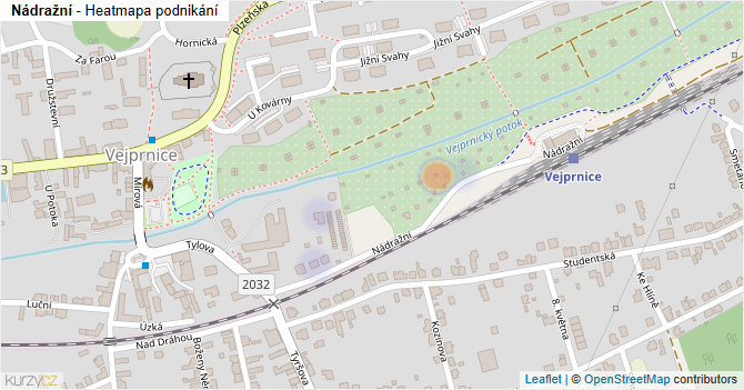 Nádražní - mapa podnikání
