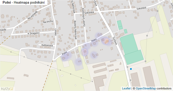Polní - mapa podnikání