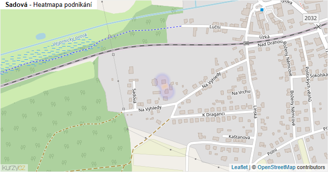 Sadová - mapa podnikání