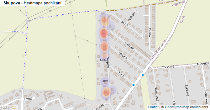 Skupova - mapa podnikání