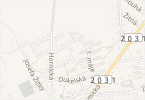 Tichá v obci Vejprnice - mapa ulice