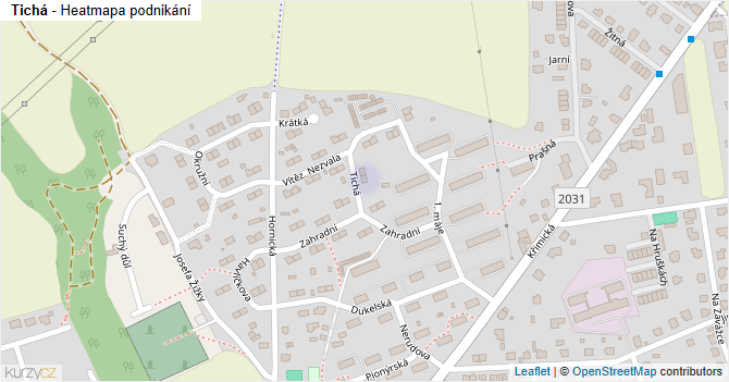 Tichá - mapa podnikání