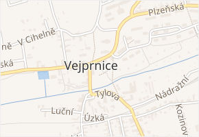 U Rybníka v obci Vejprnice - mapa ulice
