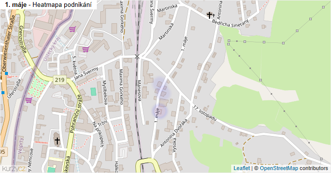 1. máje - mapa podnikání