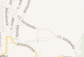 17. listopadu v obci Vejprty - mapa ulice