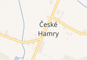 České Hamry v obci Vejprty - mapa části obce