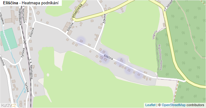 Eliščina - mapa podnikání