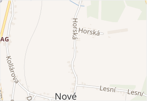 Horská v obci Vejprty - mapa ulice
