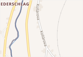 Kollárova v obci Vejprty - mapa ulice
