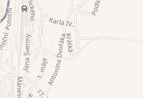 Krátká v obci Vejprty - mapa ulice