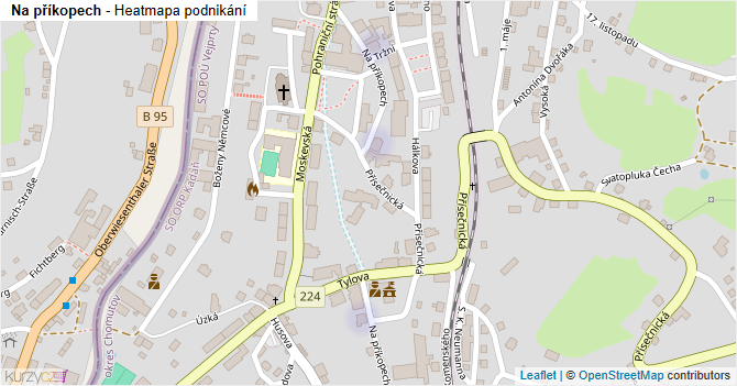 Na příkopech - mapa podnikání