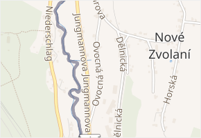 Ovocná v obci Vejprty - mapa ulice