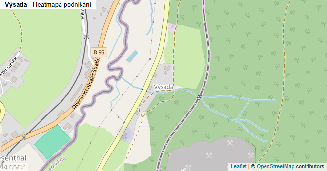 Výsada - mapa podnikání