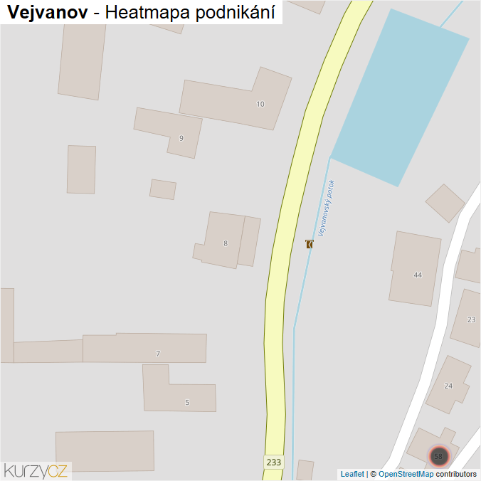 Mapa Vejvanov - Firmy v obci.