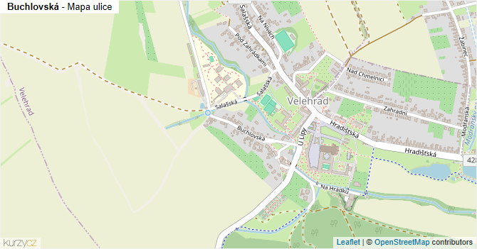Buchlovská - mapa ulice