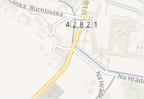 Na Hrádku v obci Velehrad - mapa ulice