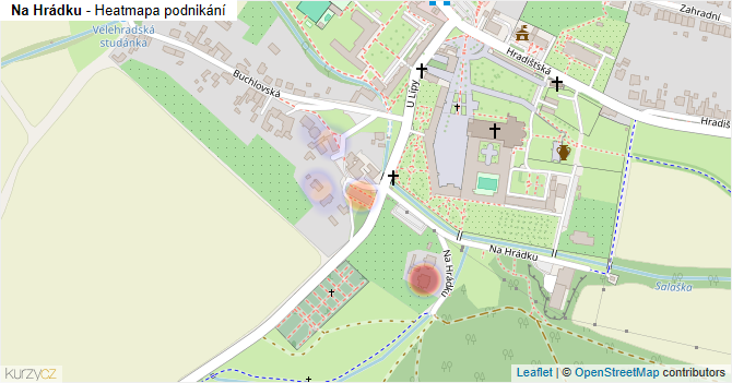 Na Hrádku - mapa podnikání