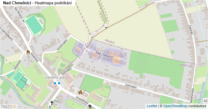 Nad Chmelnicí - mapa podnikání