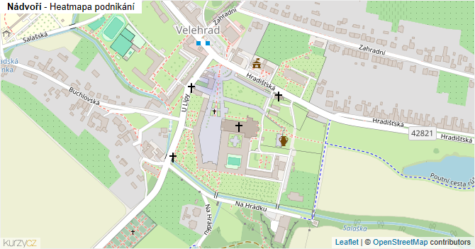 Nádvoří - mapa podnikání