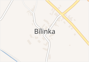 Bílinka v obci Velemín - mapa části obce