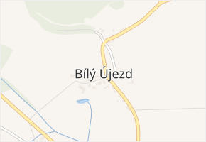 Bílý Újezd v obci Velemín - mapa části obce