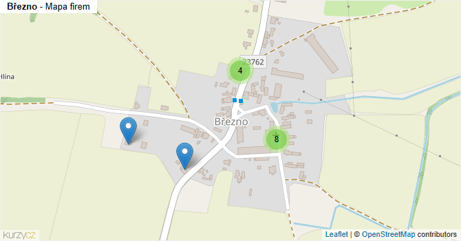 Březno - mapa firem