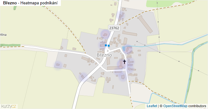 Březno - mapa podnikání