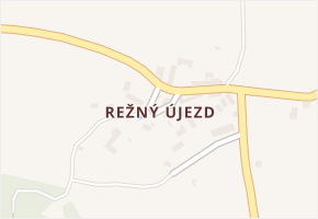 Režný Újezd v obci Velemín - mapa části obce