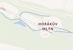 V Gruntu v obci Velemín - mapa ulice