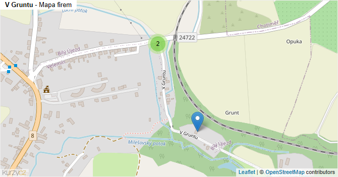 V Gruntu - mapa firem