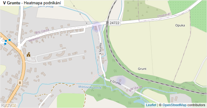 V Gruntu - mapa podnikání