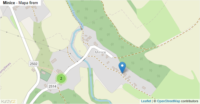 Minice - mapa firem