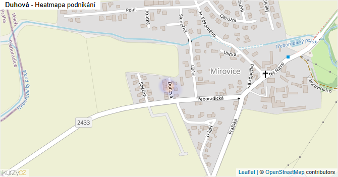 Duhová - mapa podnikání