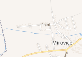 Krátká v obci Veleň - mapa ulice