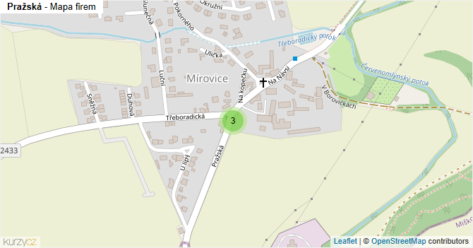 Pražská - mapa firem