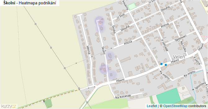Školní - mapa podnikání