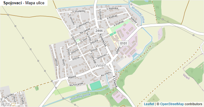 Spojovací - mapa ulice