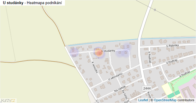 U studánky - mapa podnikání