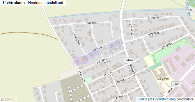 U větrolamu - mapa podnikání