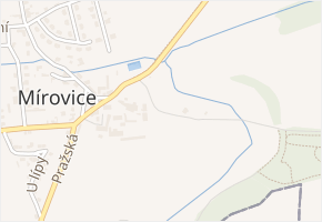 V Borovičkách v obci Veleň - mapa ulice