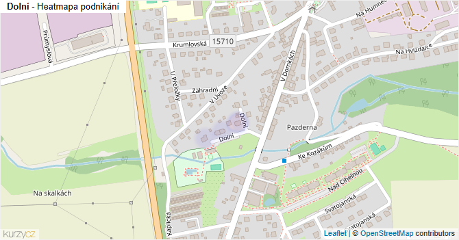 Dolní - mapa podnikání