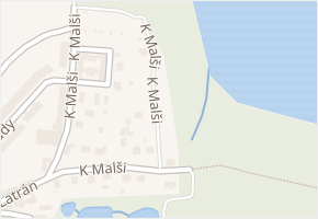 K Malši v obci Velešín - mapa ulice