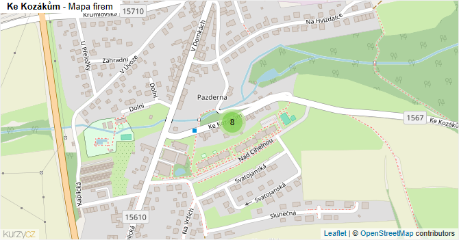 Ke Kozákům - mapa firem