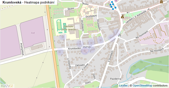 Krumlovská - mapa podnikání