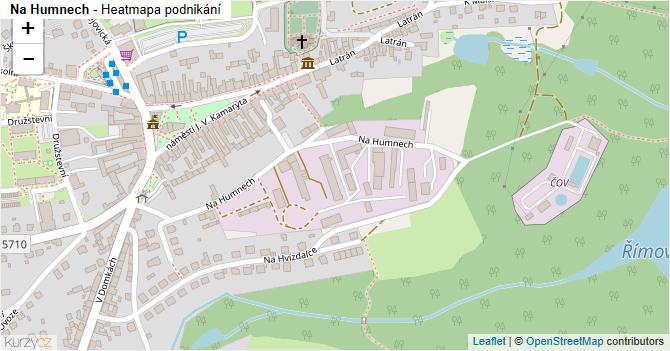 Na Humnech - mapa podnikání
